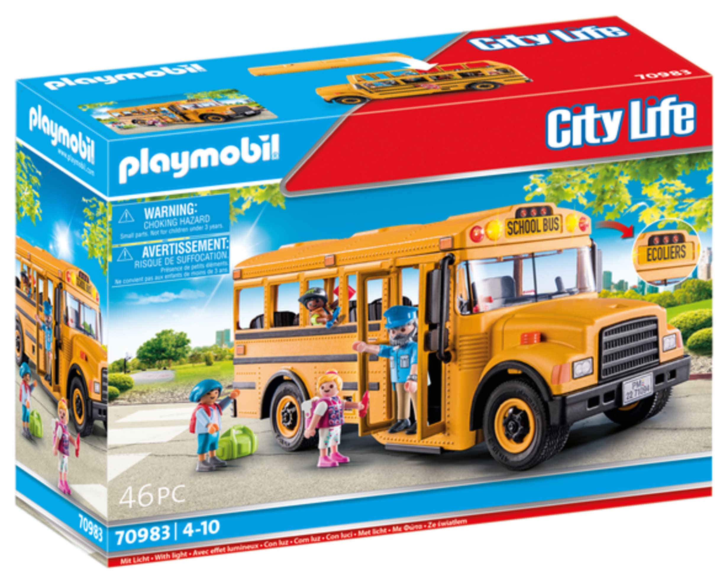 Autobús Escolar Playmobil Con Accesorios Y 4 Figuras - Venta Internacional.