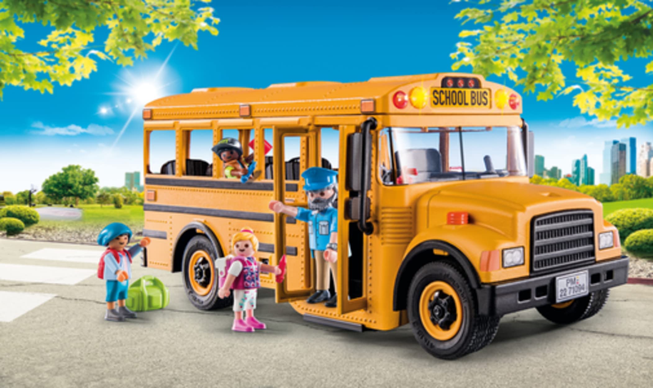 Foto 2 | Autobús Escolar Playmobil Con Accesorios Y 4 Figuras - Venta Internacional.