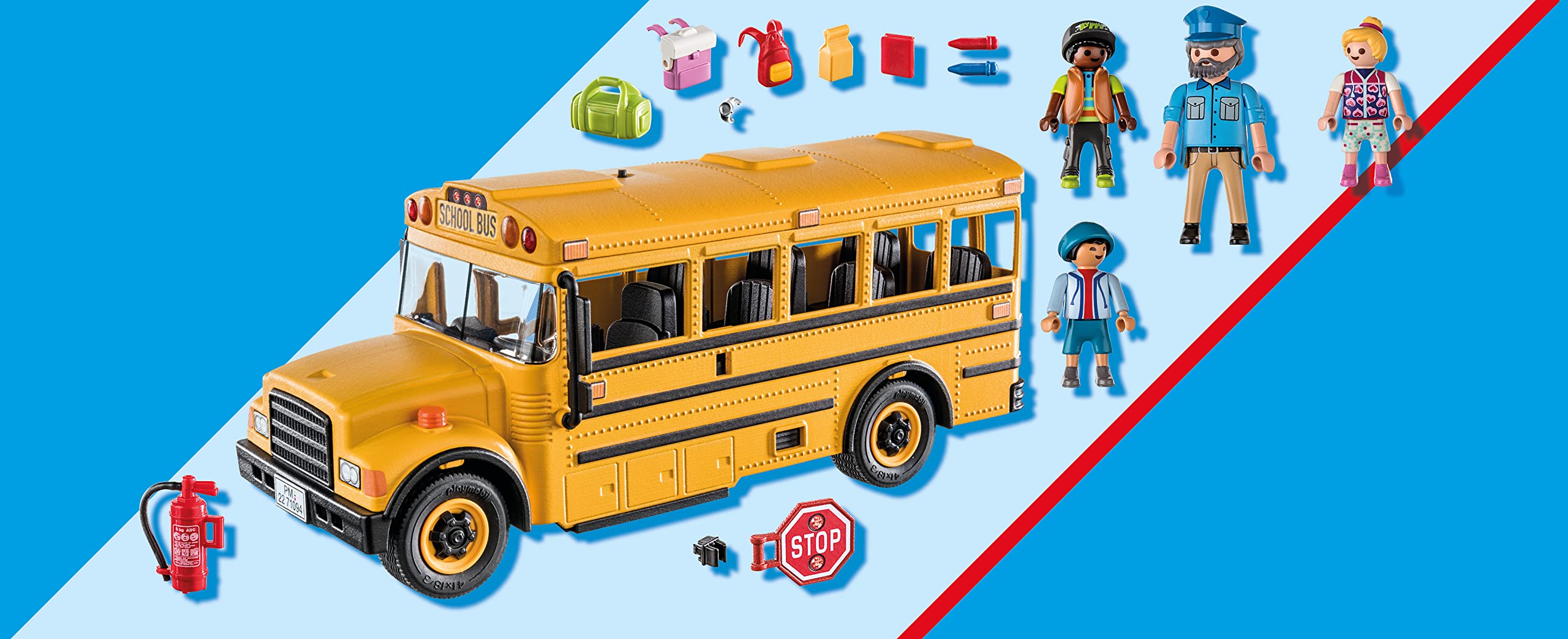 Foto 5 pulgar | Autobús Escolar Playmobil Con Accesorios Y 4 Figuras - Venta Internacional.