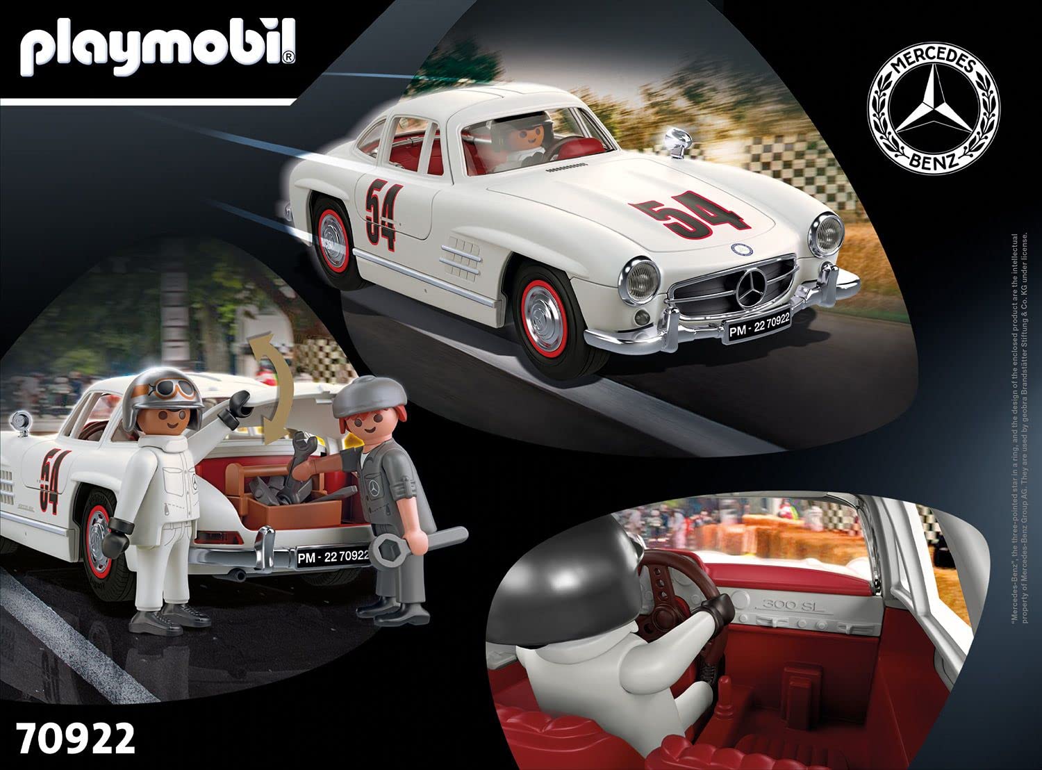 Foto 6 pulgar | Juguete Playmobil Mercedes Benz 300 Sl Con Puertas De Ala De Gaviota 1:17 - Venta Internacional.