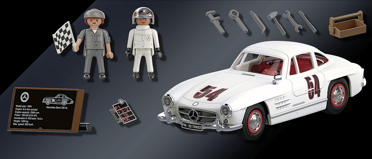 Foto 6 | Juguete Playmobil Mercedes Benz 300 Sl Con Puertas De Ala De Gaviota 1:17 - Venta Internacional.