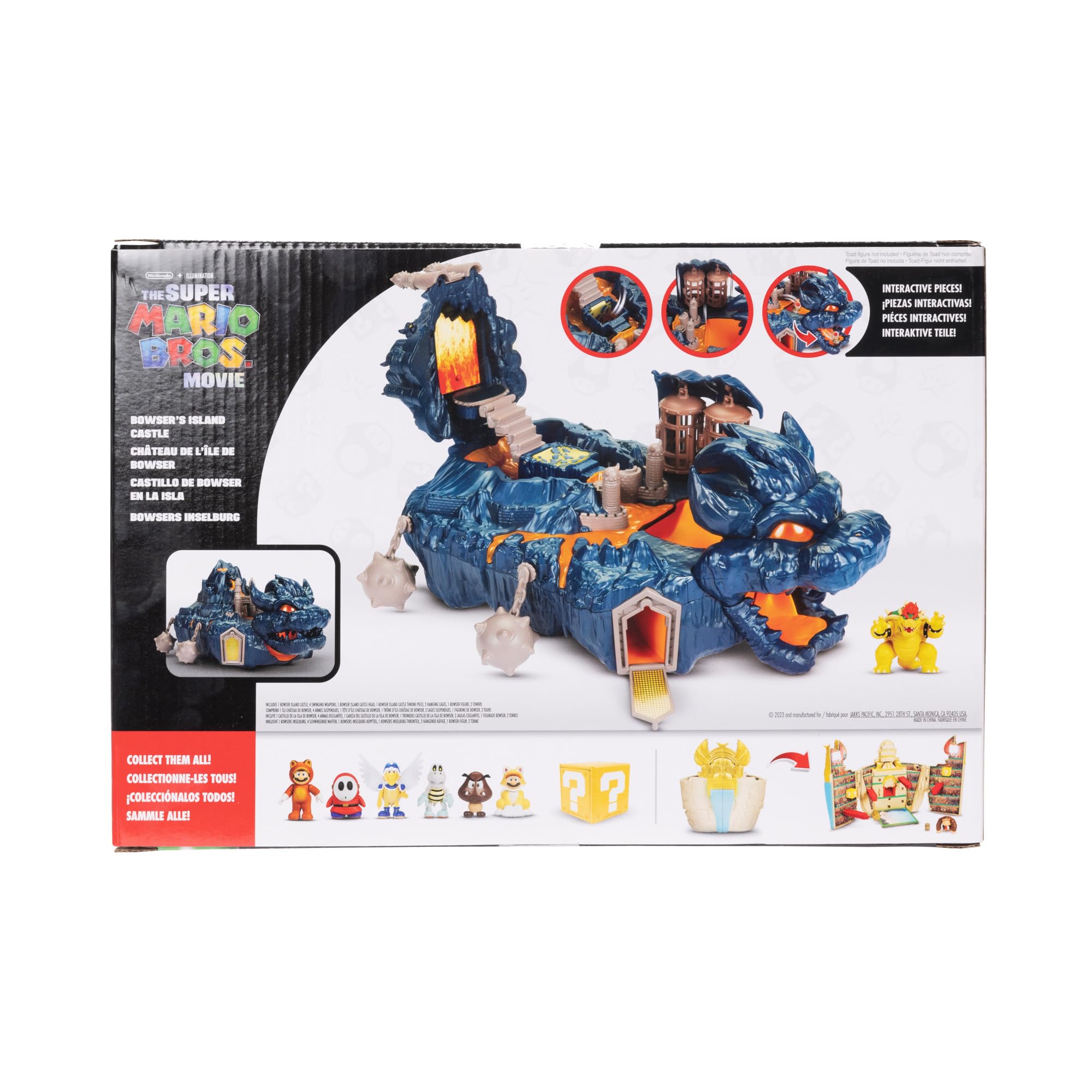 Foto 5 pulgar | Playset Jakks Pacific Super Mario Bowser Island Castle Con Figura - Venta Internacional.