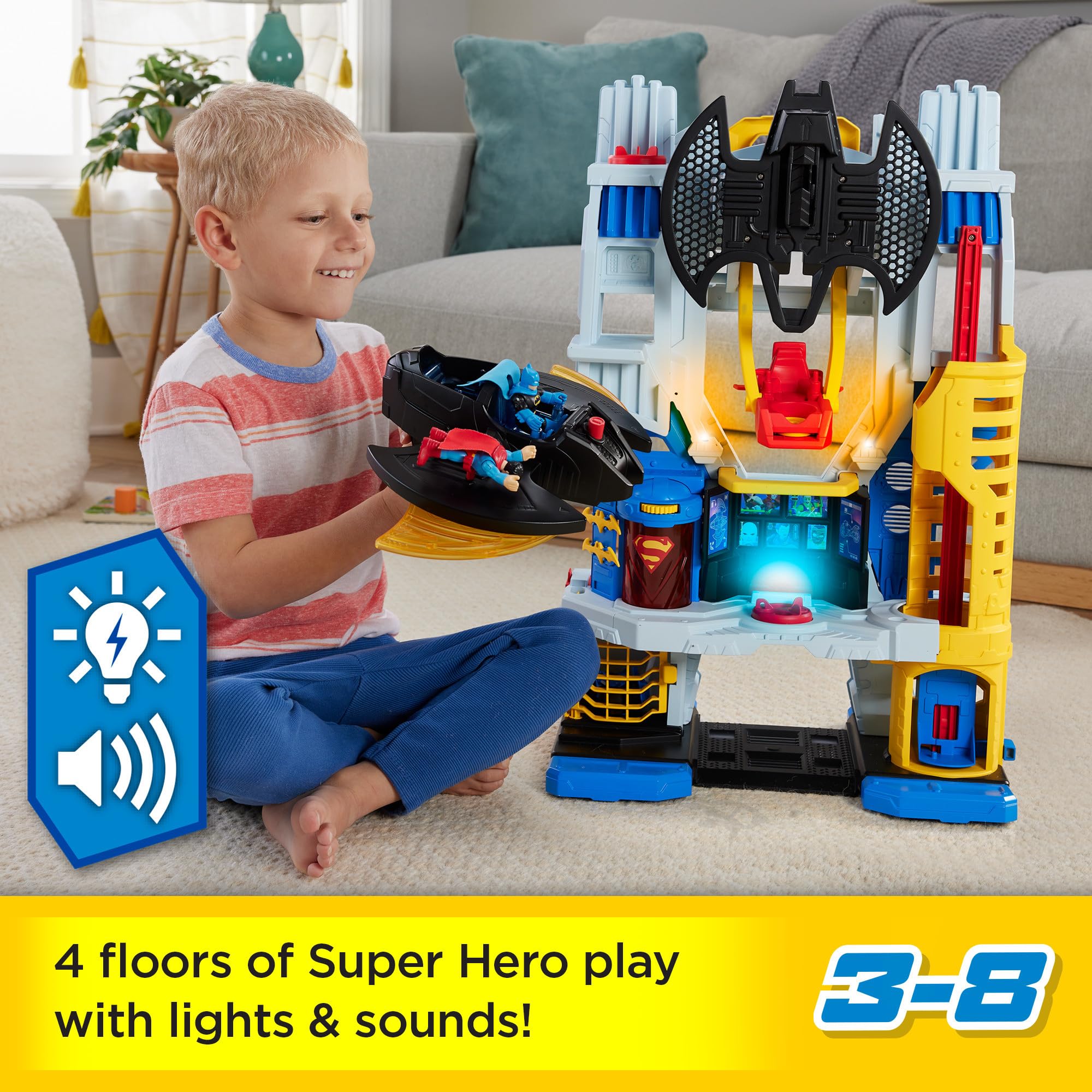 Foto 3 pulgar | Set De Juego Fisher-price Imaginext Dc Super Friends Batman 60 Cm - Venta Internacional.