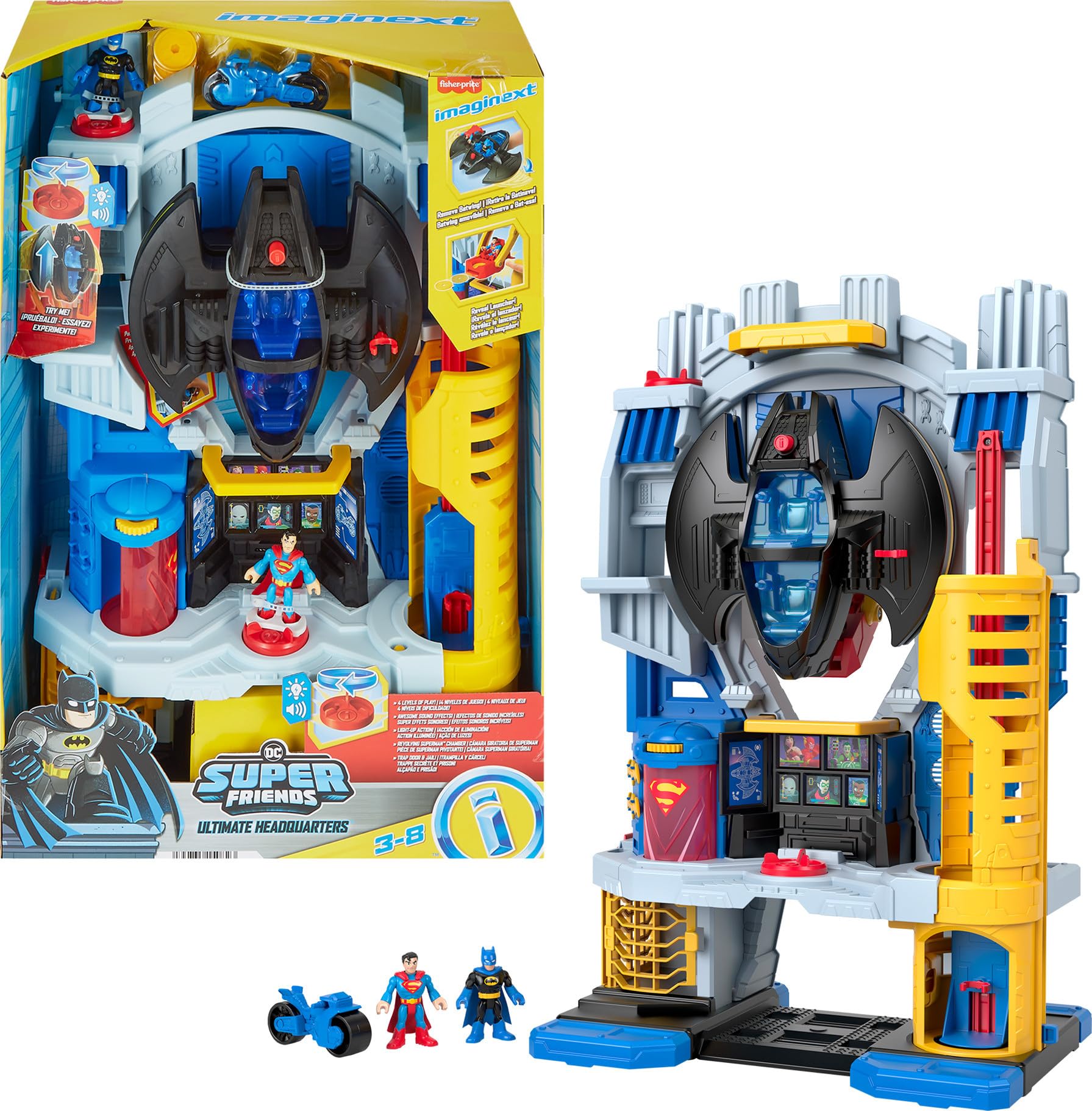 Foto 7 pulgar | Set De Juego Fisher-price Imaginext Dc Super Friends Batman 60 Cm - Venta Internacional.