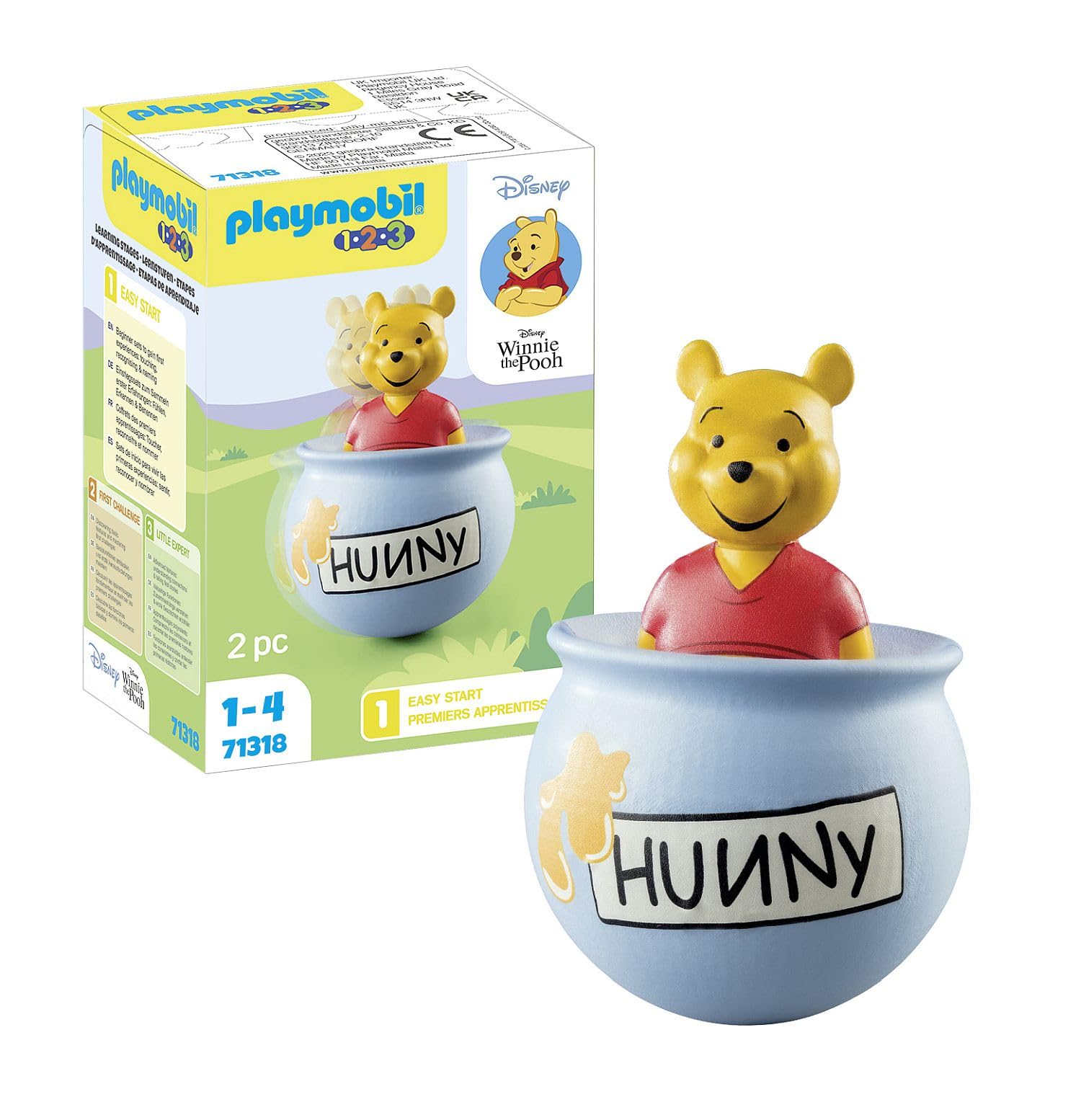 Foto 2 pulgar | Miel Toy Playmobil 1.2.3 Y Disney Winnie's Counter Balance - Venta Internacional.