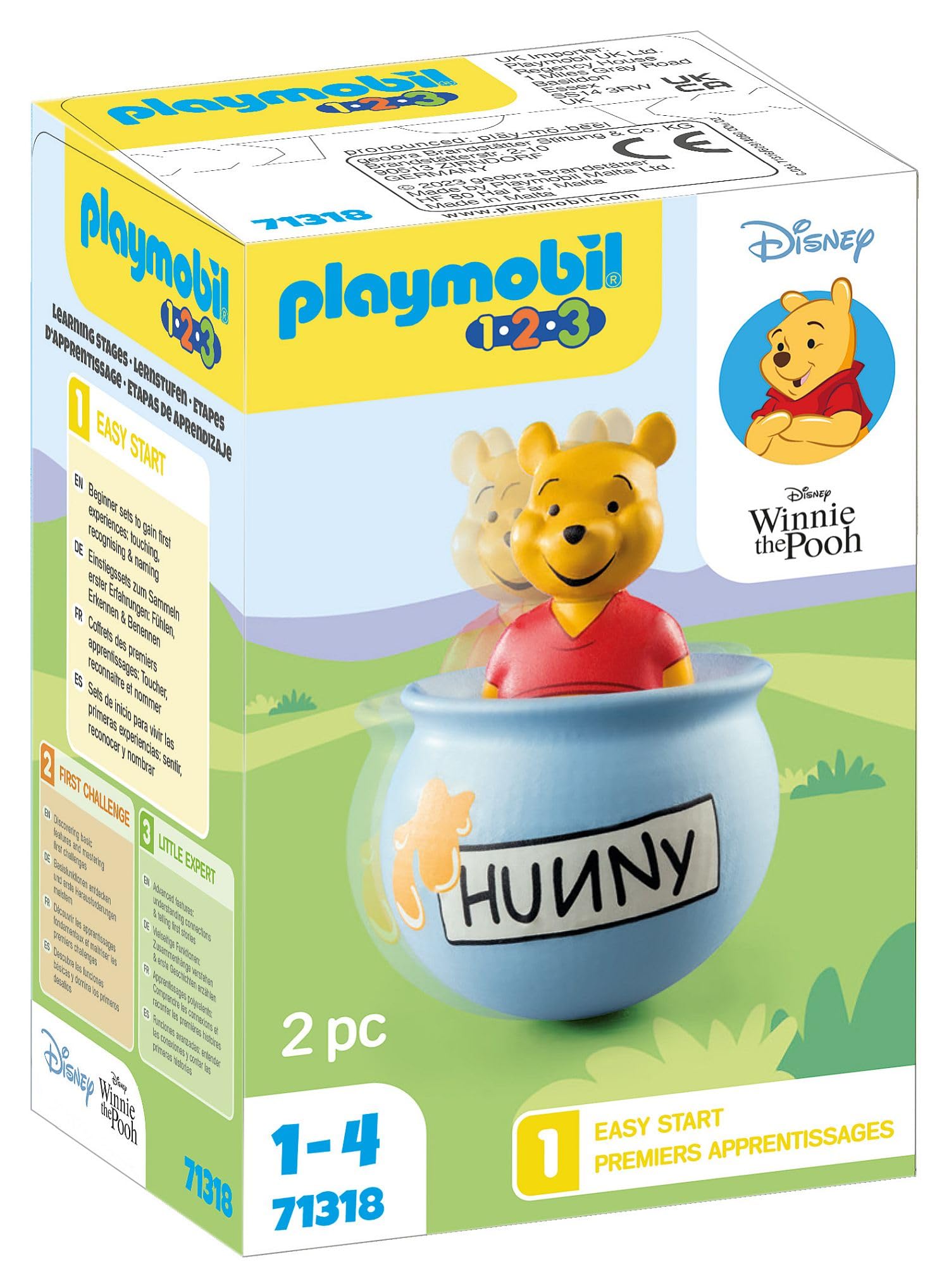 Foto 3 pulgar | Miel Toy Playmobil 1.2.3 Y Disney Winnie's Counter Balance - Venta Internacional.
