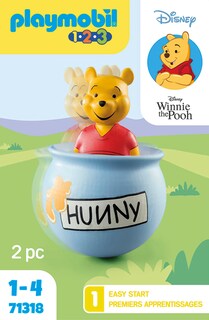Foto 4 | Miel Toy Playmobil 1.2.3 Y Disney Winnie's Counter Balance - Venta Internacional.
