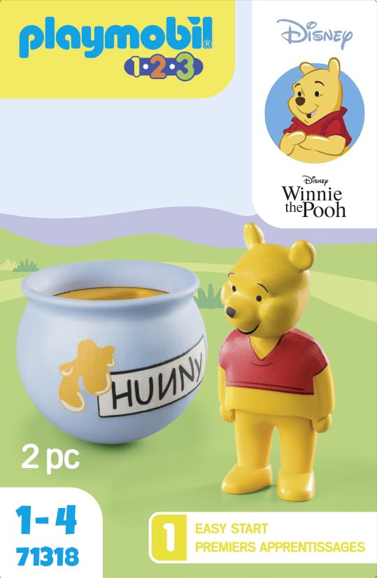 Foto 5 | Miel Toy Playmobil 1.2.3 Y Disney Winnie's Counter Balance - Venta Internacional.