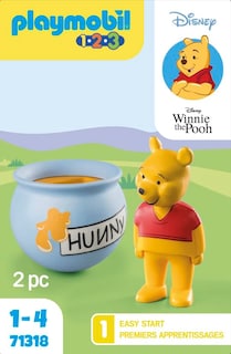 Foto 5 | Miel Toy Playmobil 1.2.3 Y Disney Winnie's Counter Balance - Venta Internacional.