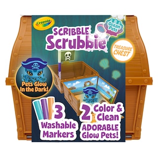 Foto 1 | Set De Juego Toy Crayola Scribble Scrubbie Pets Glow Ocean - Venta Internacional.
