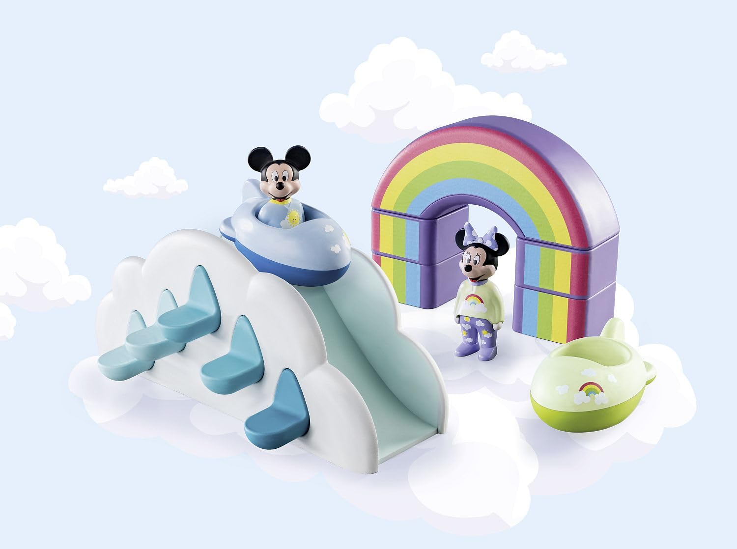 Foto 4 pulgar | Toy Playmobil 1.2.3 Y Disney Mickey's Y Minnie's Cloud Home - Venta Internacional.