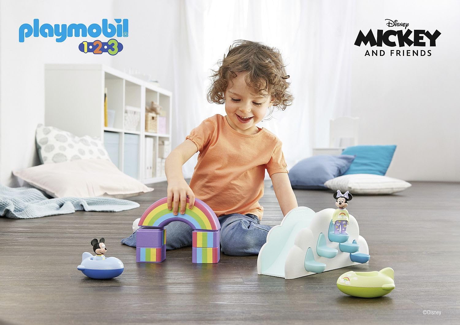 Foto 7 pulgar | Toy Playmobil 1.2.3 Y Disney Mickey's Y Minnie's Cloud Home - Venta Internacional.