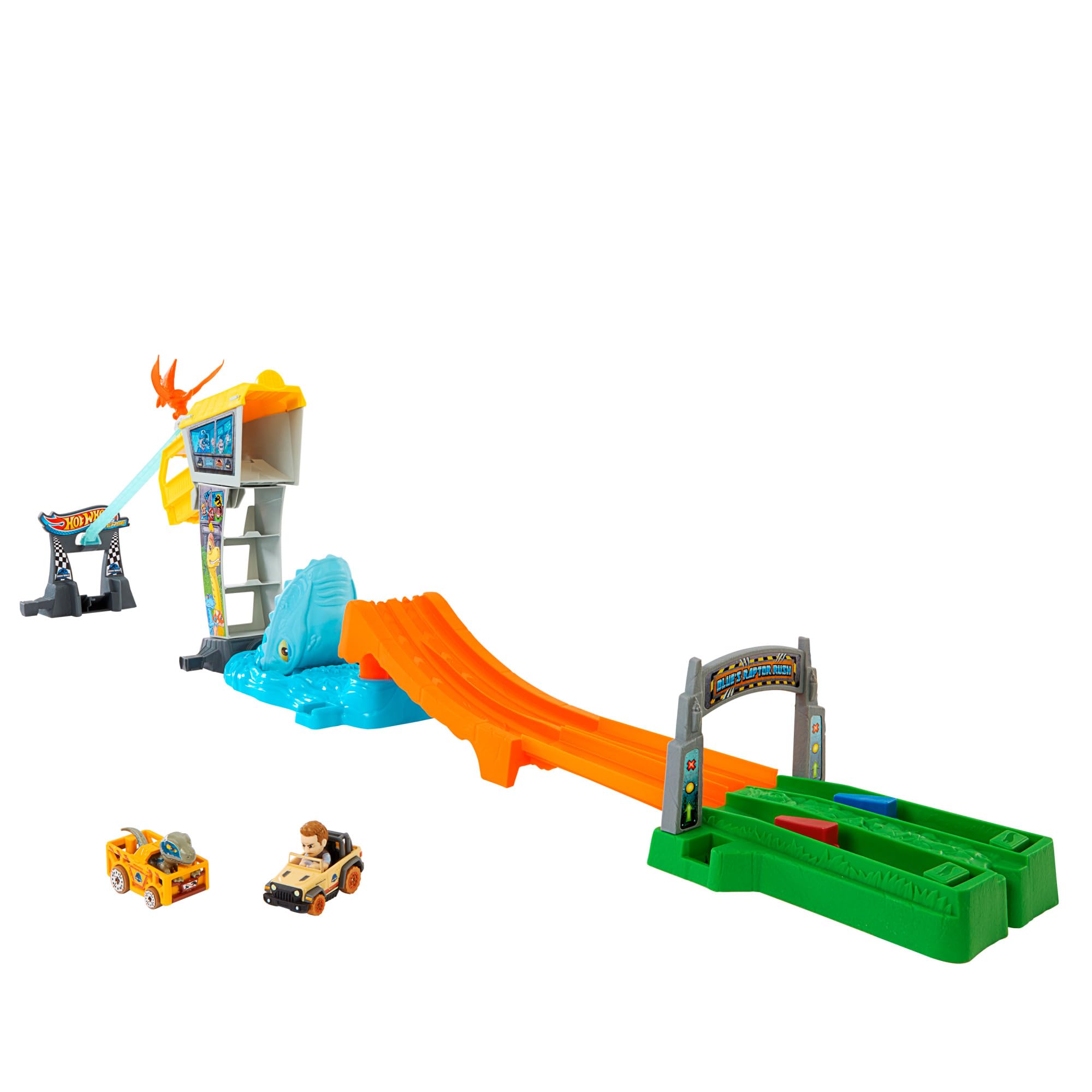 Foto 2 pulgar | Set De Pista Hot Wheels Racerverse Jurassic World Con 2 Coches - Venta Internacional.