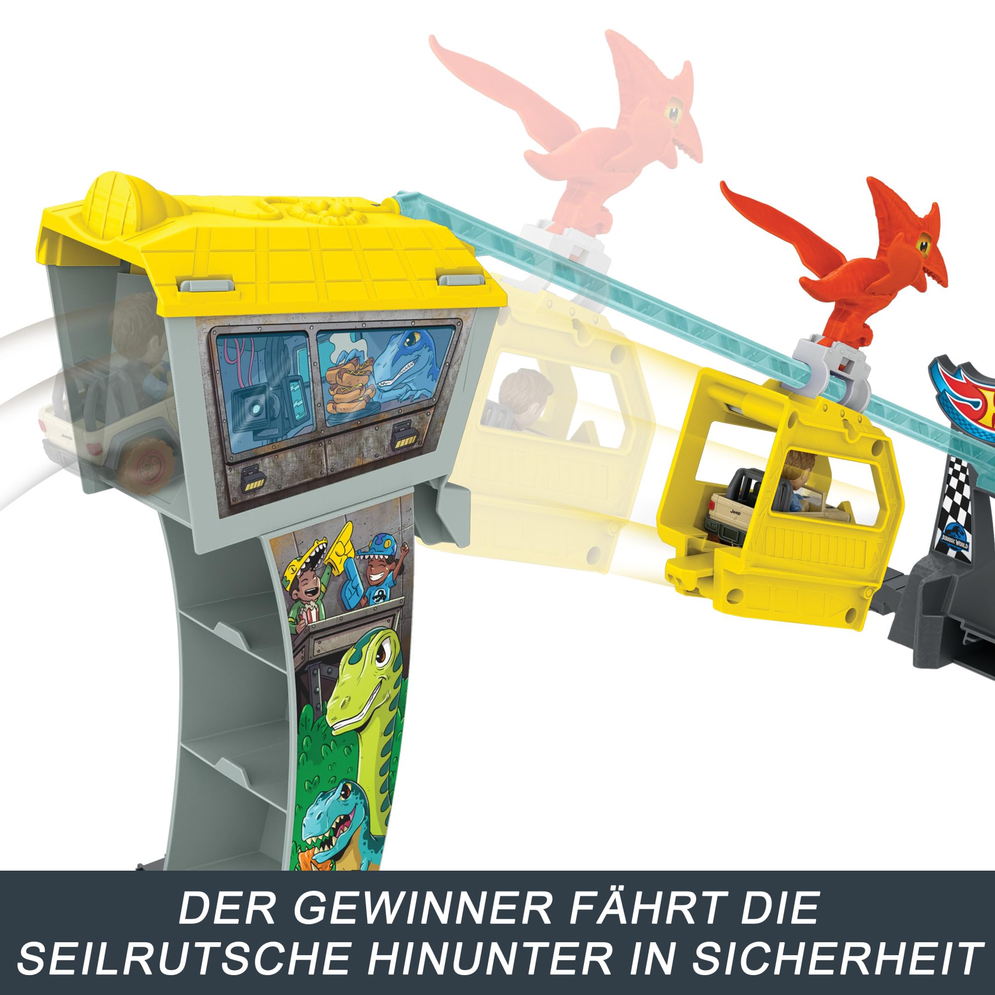 Foto 6 pulgar | Set De Pista Hot Wheels Racerverse Jurassic World Con 2 Coches - Venta Internacional.