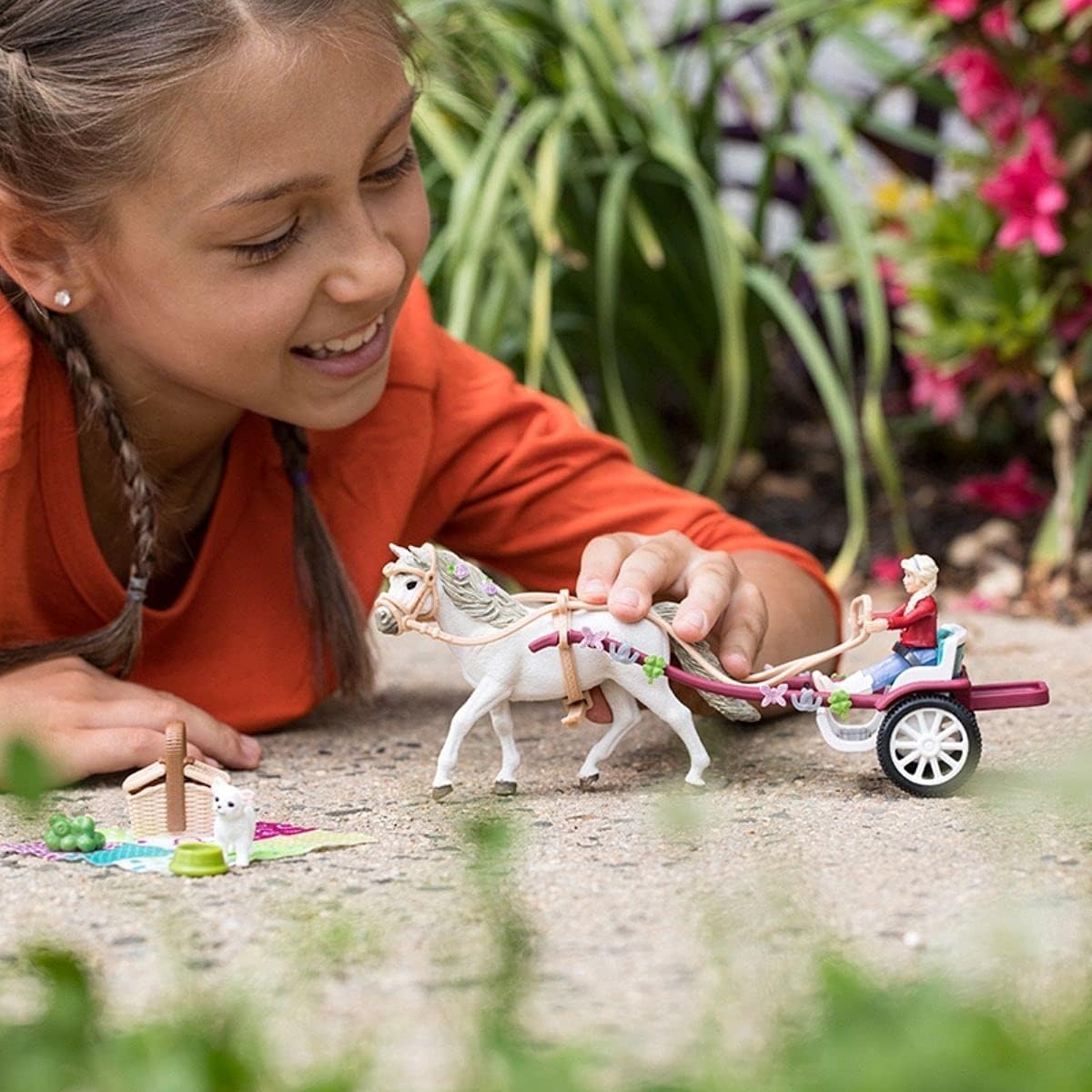 Foto 6 pulgar | Set De Juguetes Schleich Horse Club Carriage Ride Con Picnic, 32 Piezas - Venta Internacional.