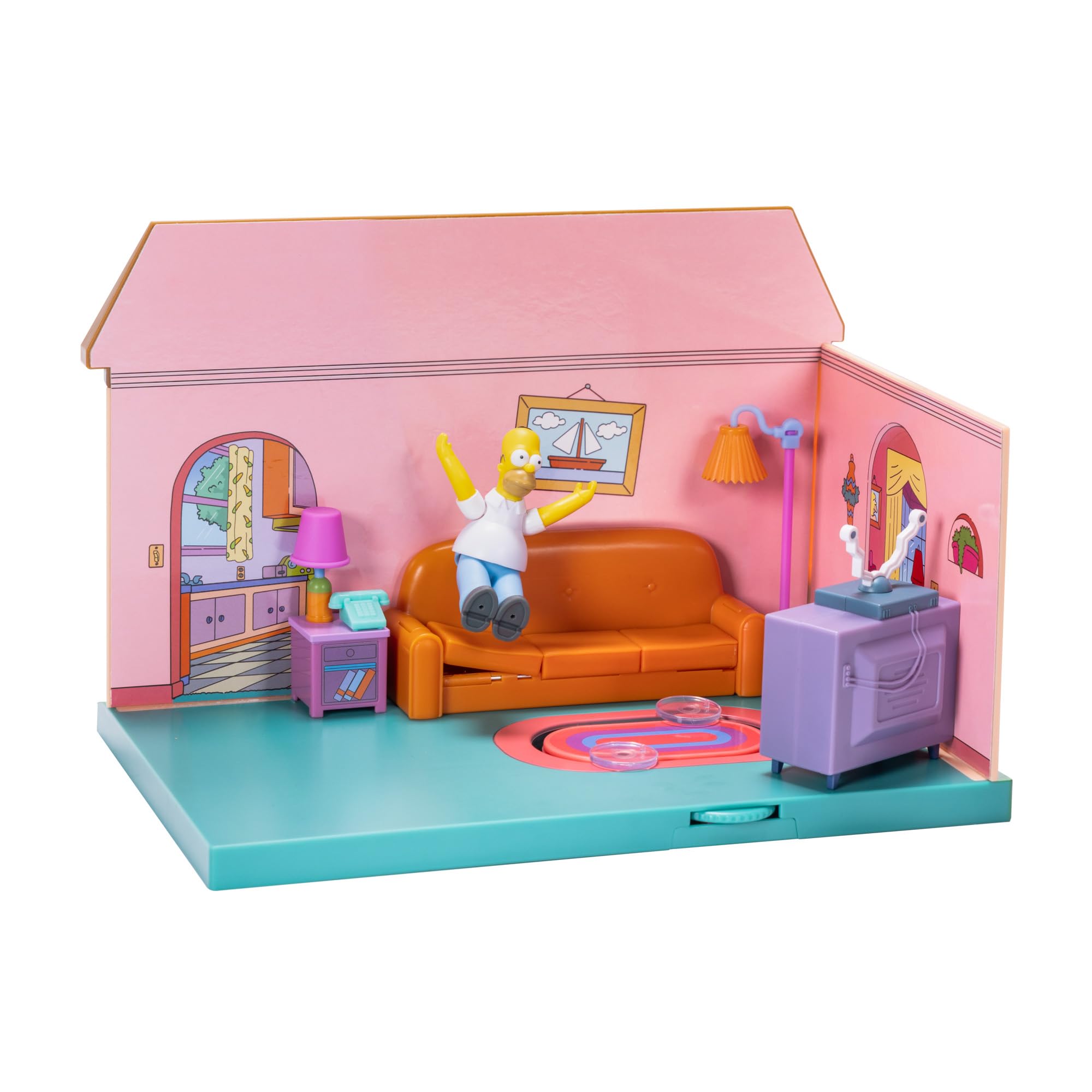 Foto 3 pulgar | Playset Disney The Simpsons Living Room Diorama House - Venta Internacional.