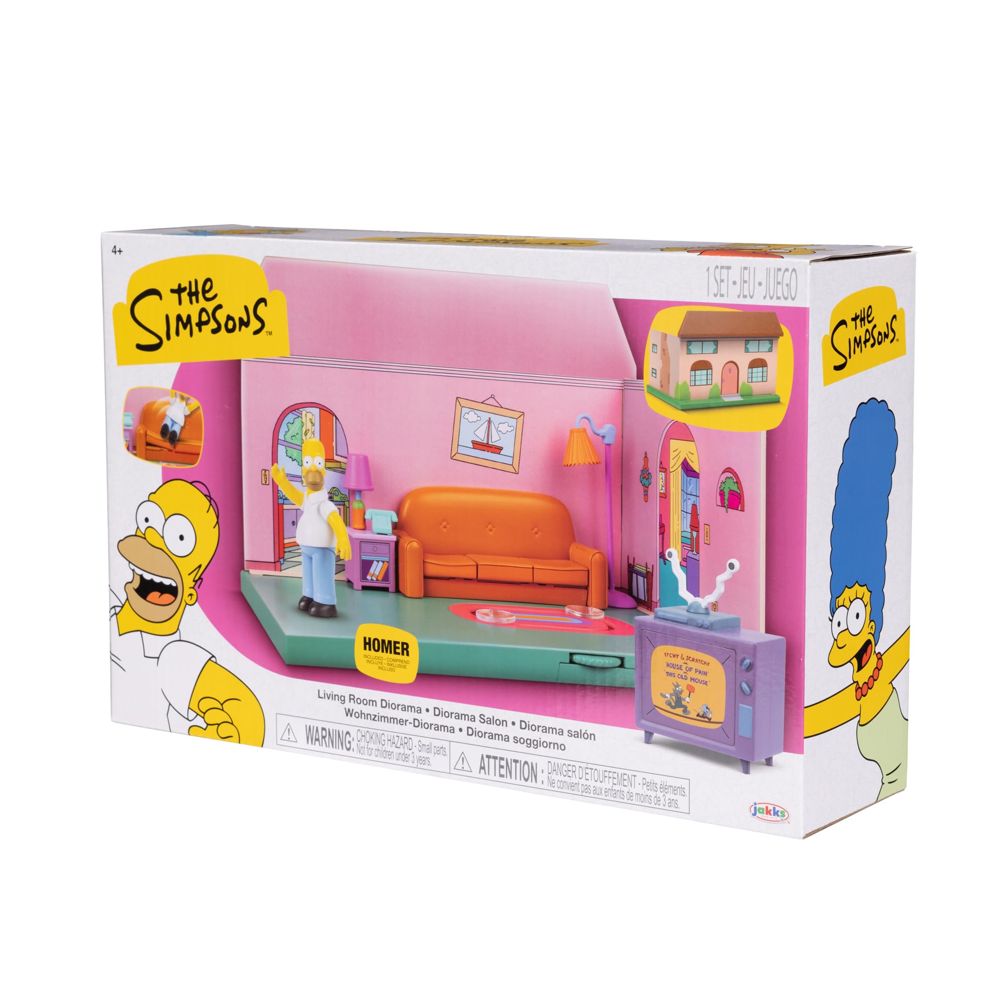 Foto 6 pulgar | Playset Disney The Simpsons Living Room Diorama House - Venta Internacional.