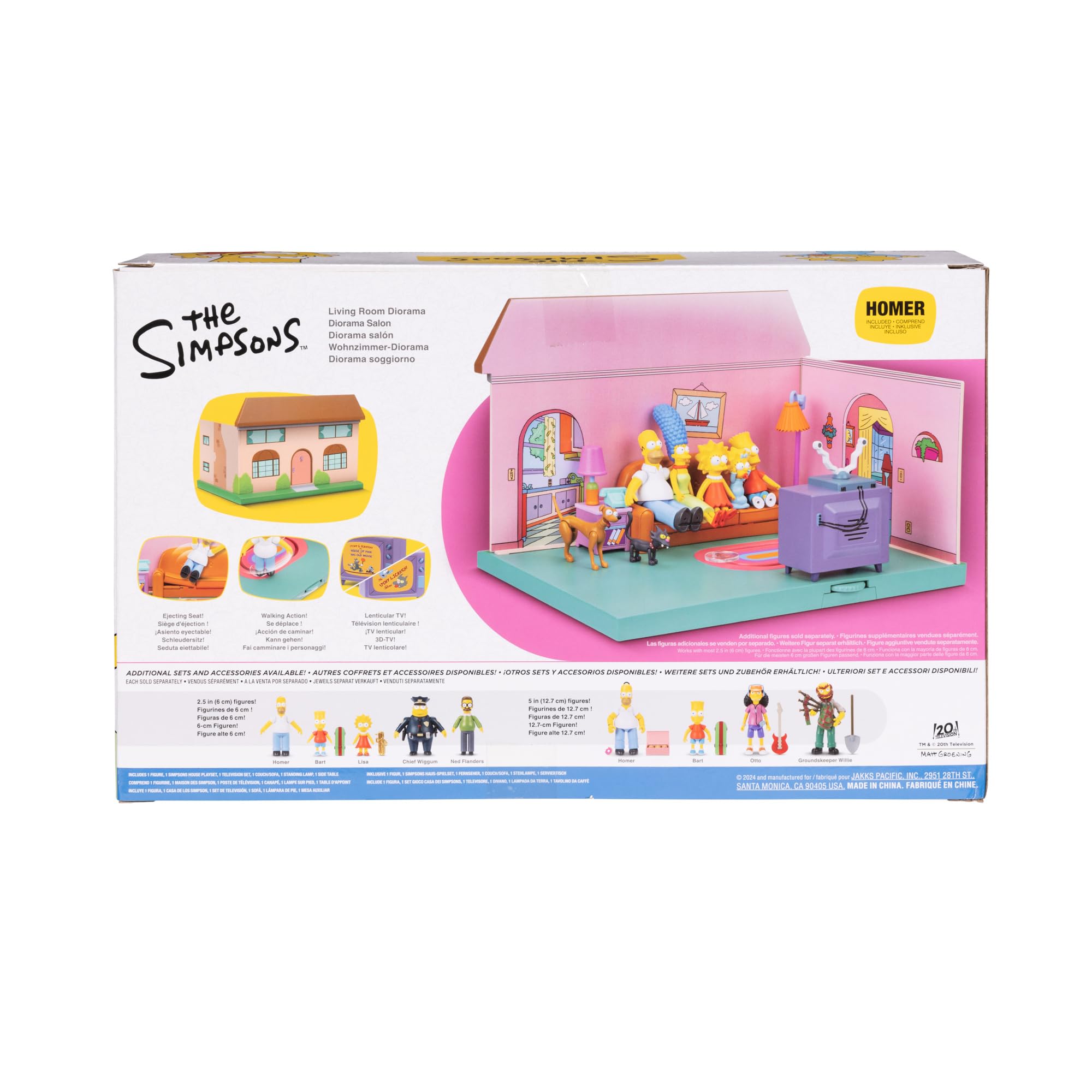 Foto 7 pulgar | Playset Disney The Simpsons Living Room Diorama House - Venta Internacional.