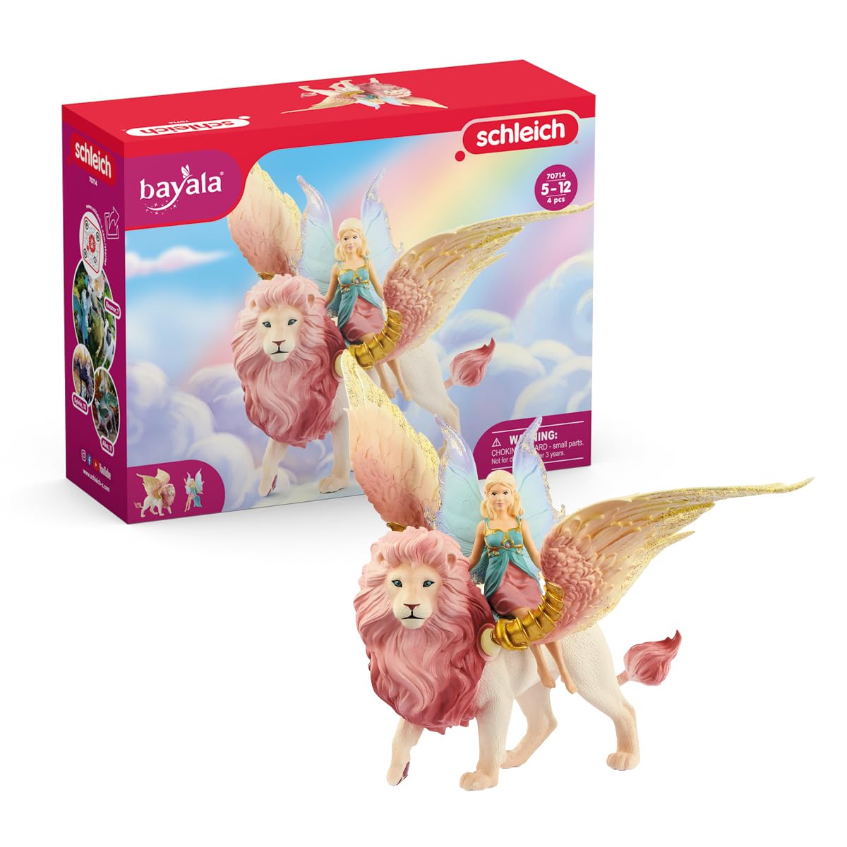 Foto 2 pulgar | Figura De Hada De Juguete Fairy In Flight On Winged Lion Schleich - Venta Internacional.