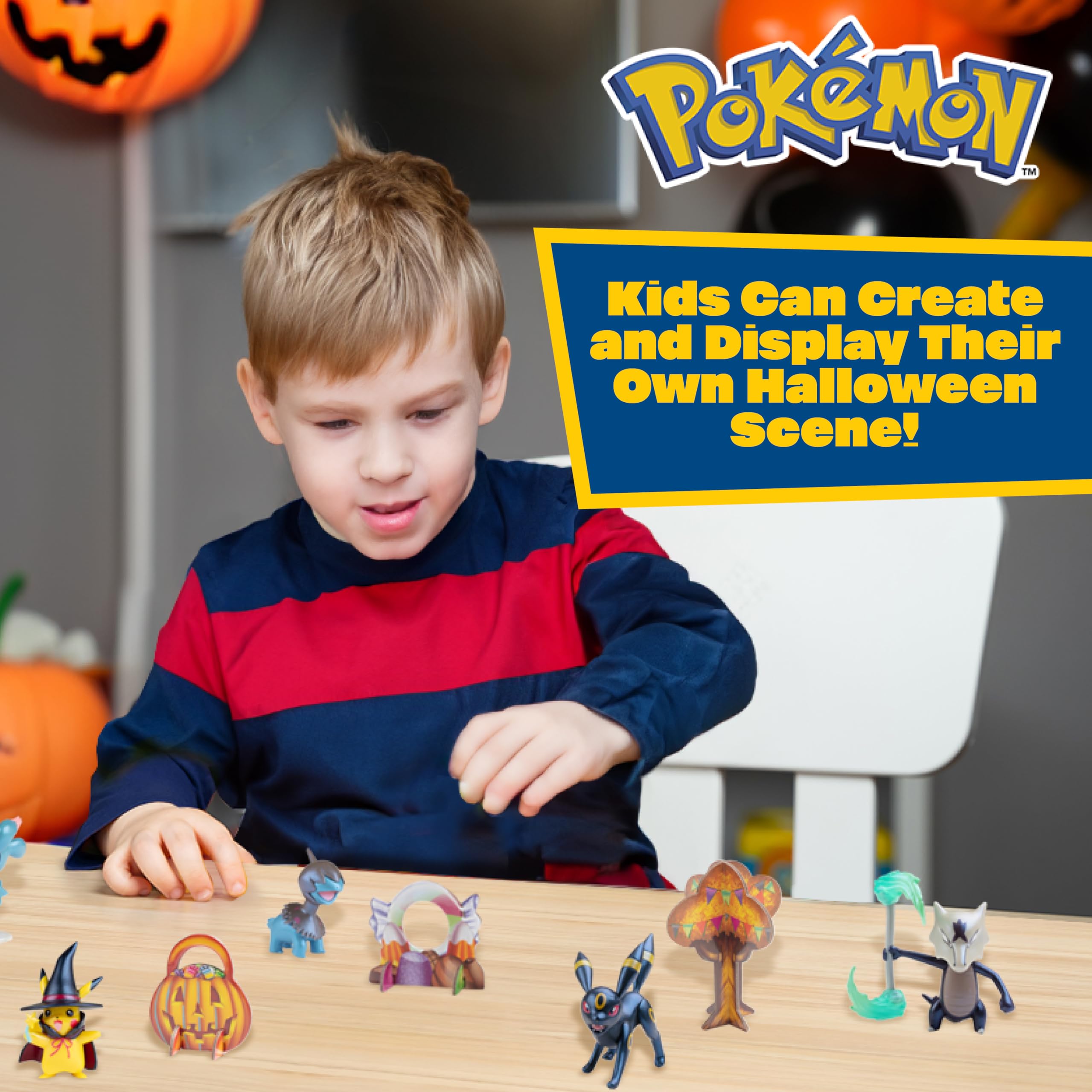 Foto 7 | Calendario De Adviento Pokémon 2024 Halloween Con 11 Figuras De 4,5 Pulgadas - Venta Internacional.