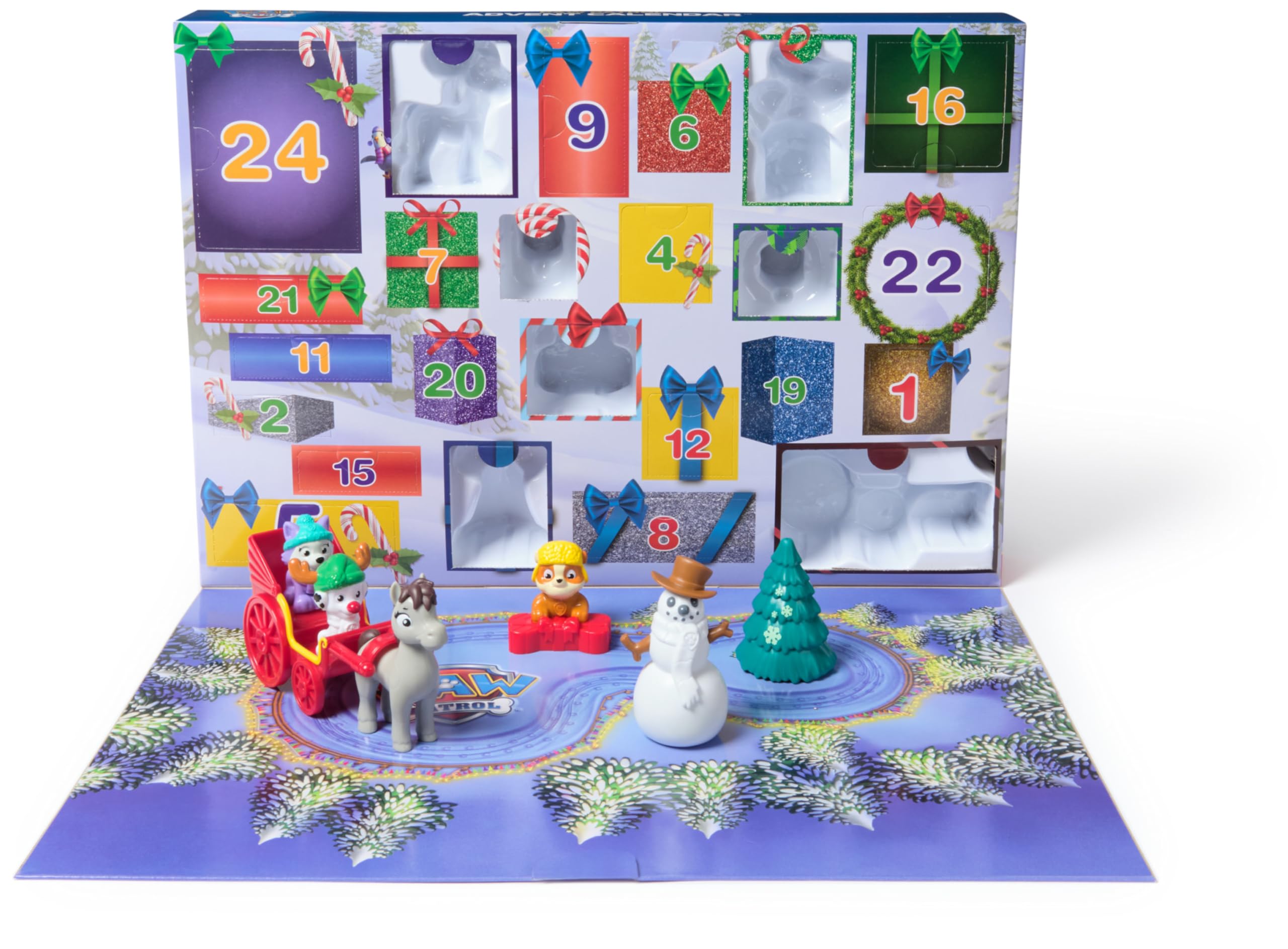 Foto 2 pulgar | Calendario De Adviento Paw Patrol 2024 Con 24 Juguetes Sorpresa De Más De 3 Años - Venta Internacional.