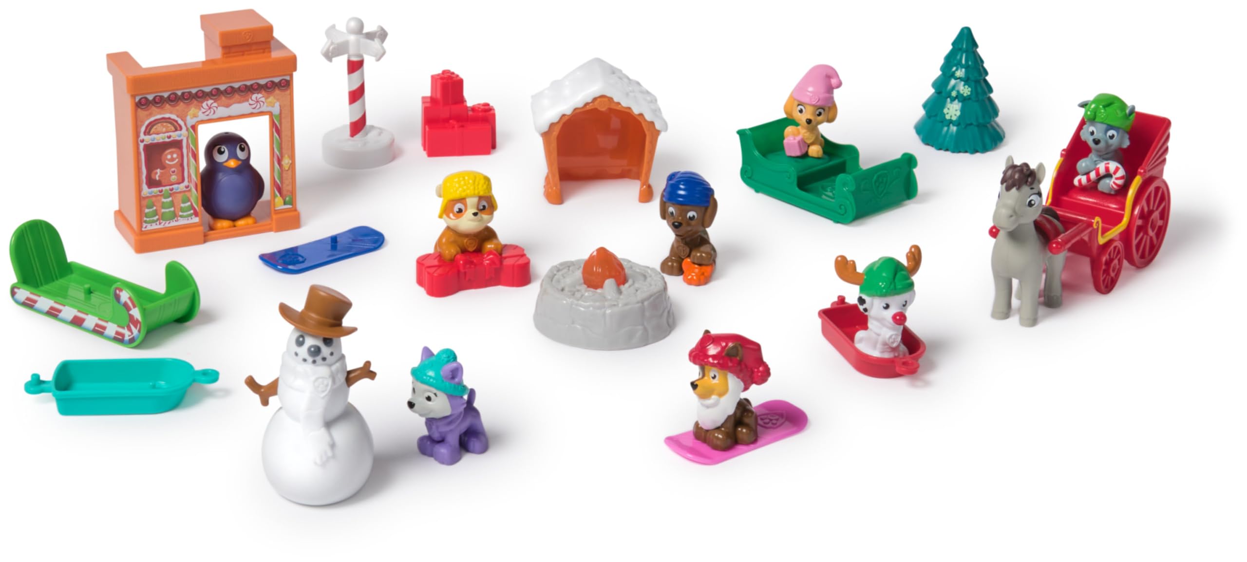 Foto 5 pulgar | Calendario De Adviento Paw Patrol 2024 Con 24 Juguetes Sorpresa De Más De 3 Años - Venta Internacional.