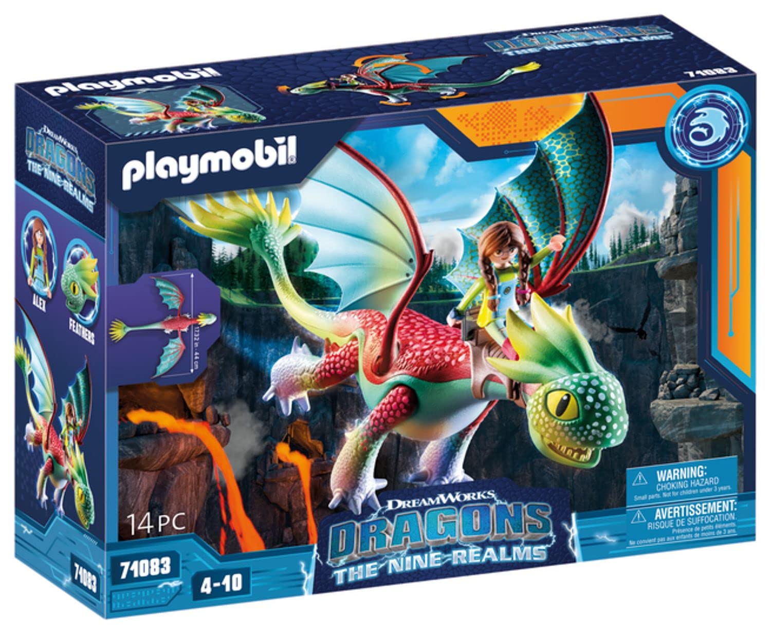 Juguete Playmobil Dragons Nine Realms Feathers & Alex - Venta Internacional.