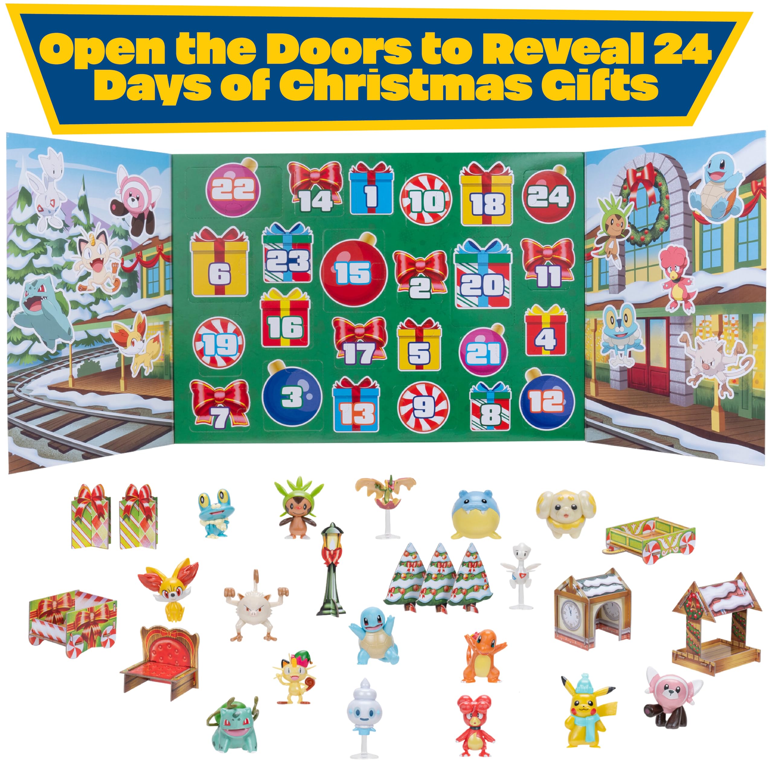 Foto 3 pulgar | Calendario De Adviento Pokémon 2024 Con 24 Regalos Para Niños Mayores De 4 Años - Venta Internacional.