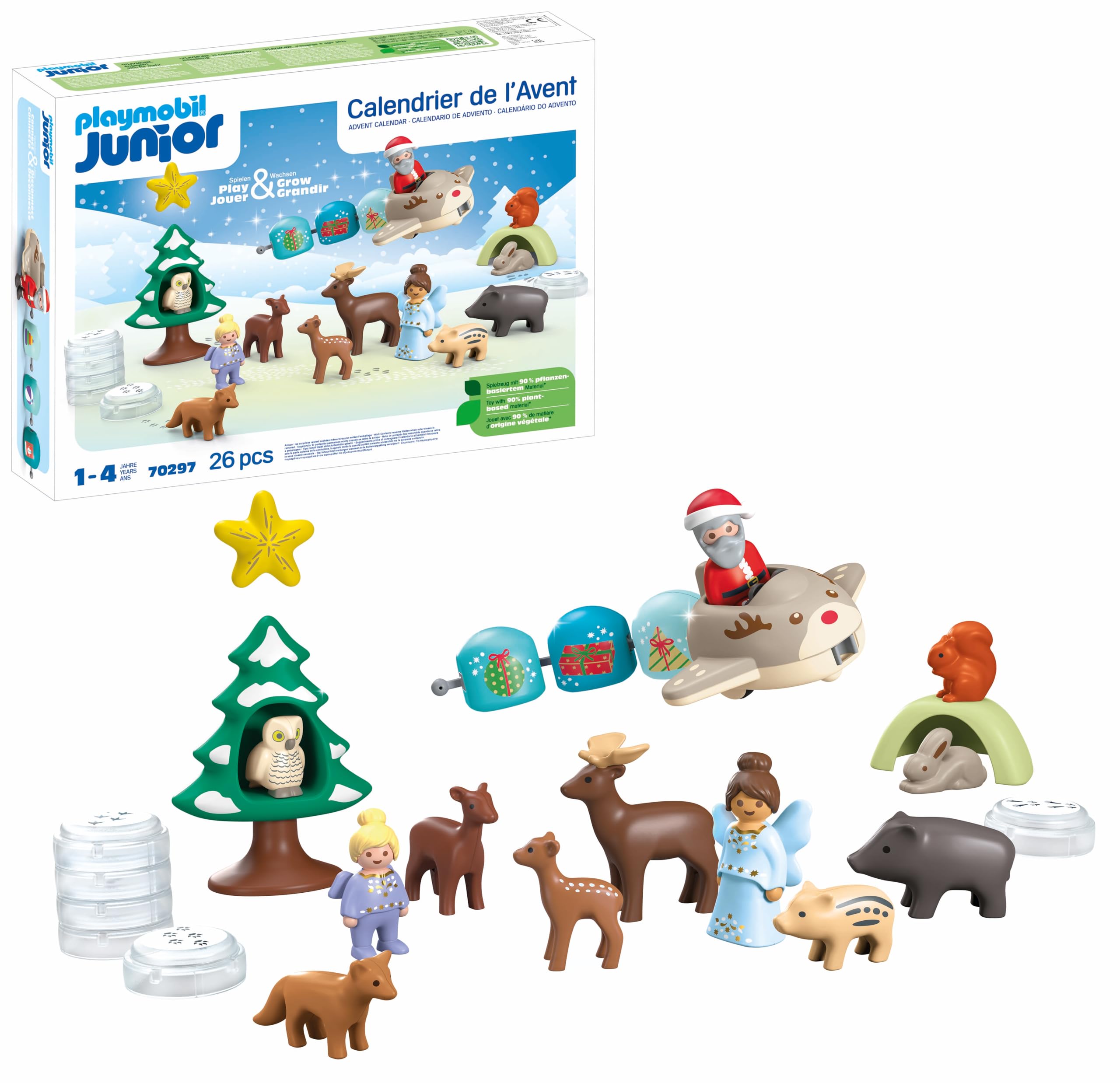 Foto 2 pulgar | Calendario De Adviento Playmobil Junior Snowy Christmas De 1 Año O Más - Venta Internacional.