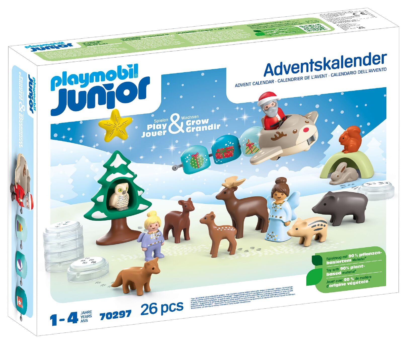 Foto 3 pulgar | Calendario De Adviento Playmobil Junior Snowy Christmas De 1 Año O Más - Venta Internacional.