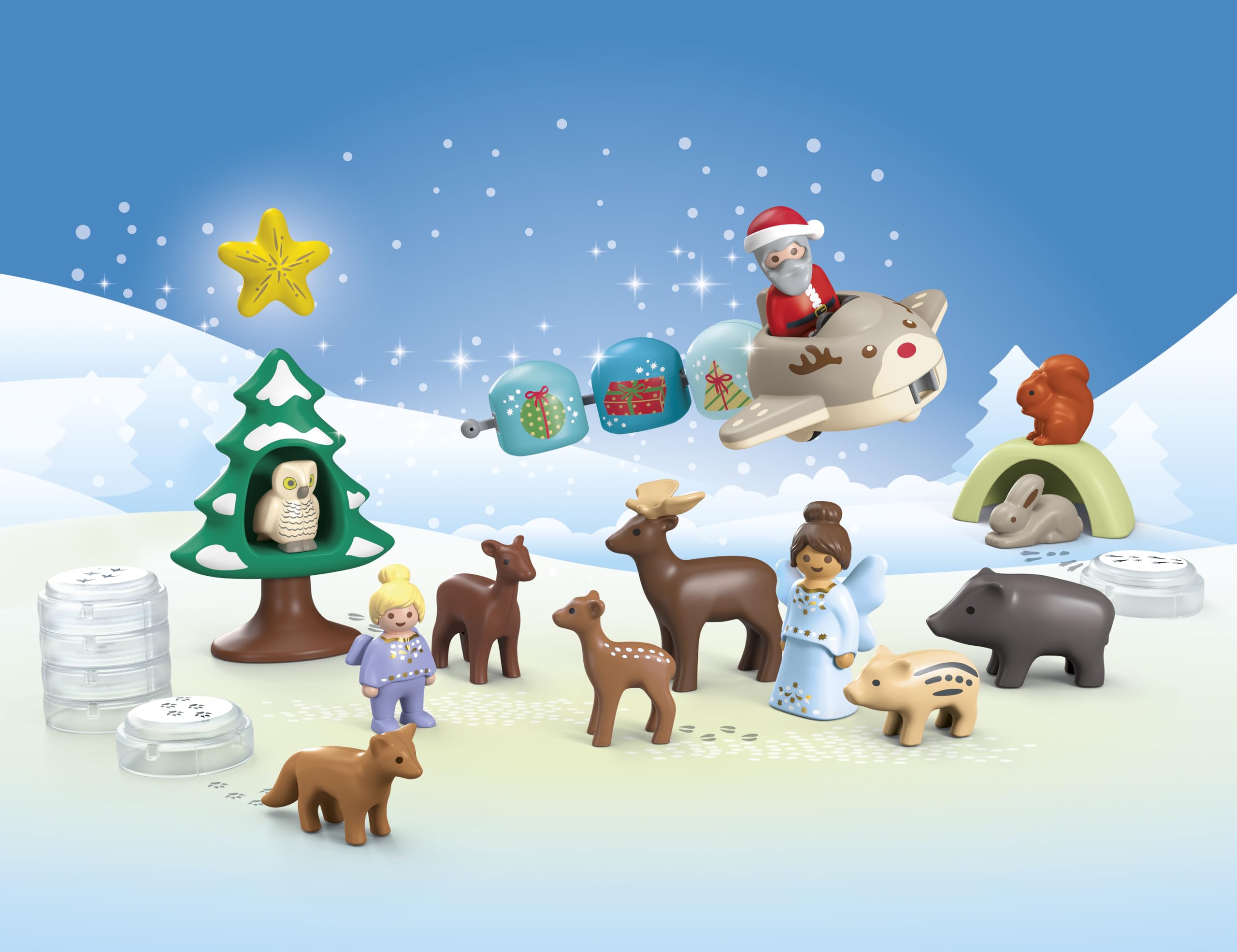 Foto 4 pulgar | Calendario De Adviento Playmobil Junior Snowy Christmas De 1 Año O Más - Venta Internacional.