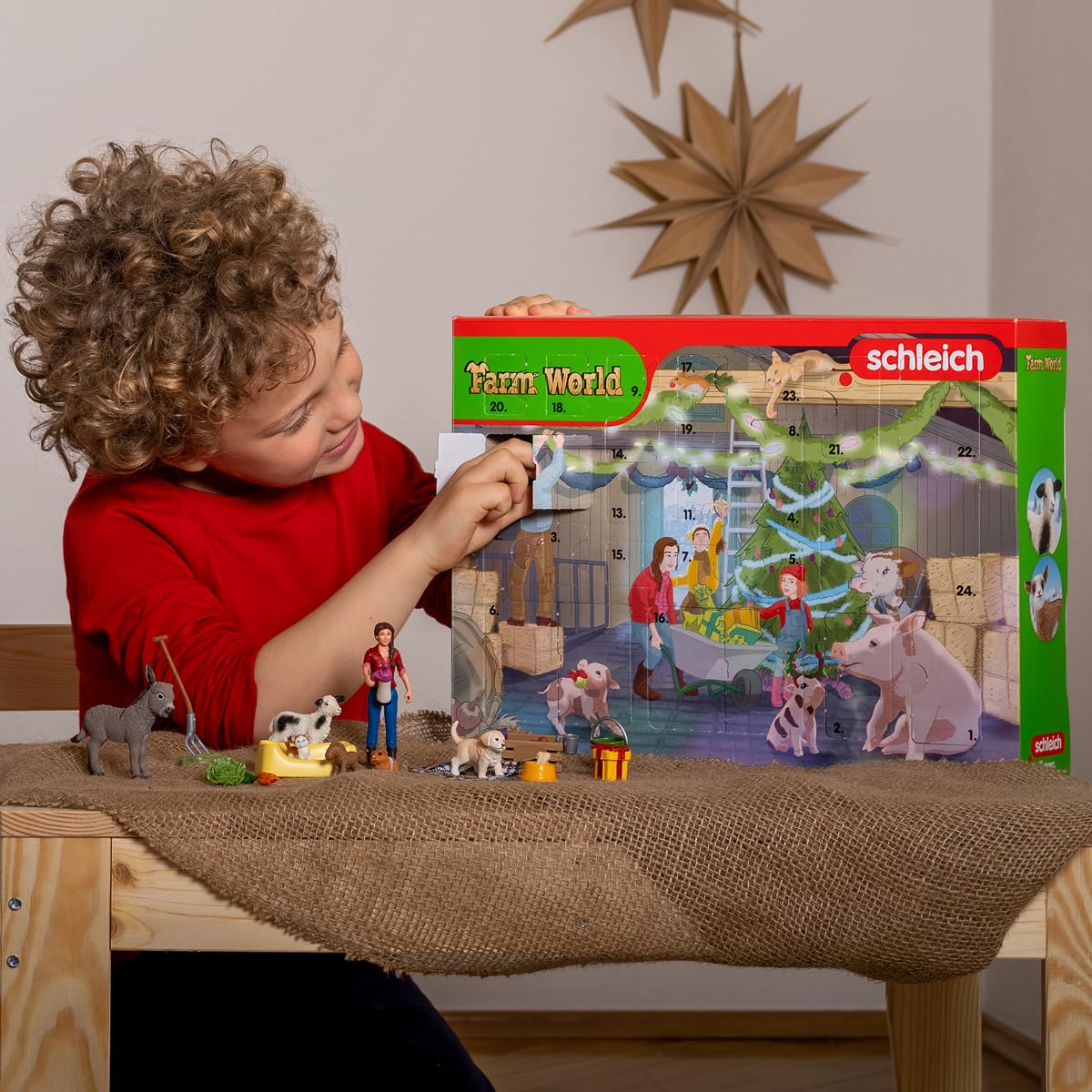 Foto 3 pulgar | Calendario De Adviento De Farm Animal Toys | Schleich Farm World 2023 - Venta Internacional.
