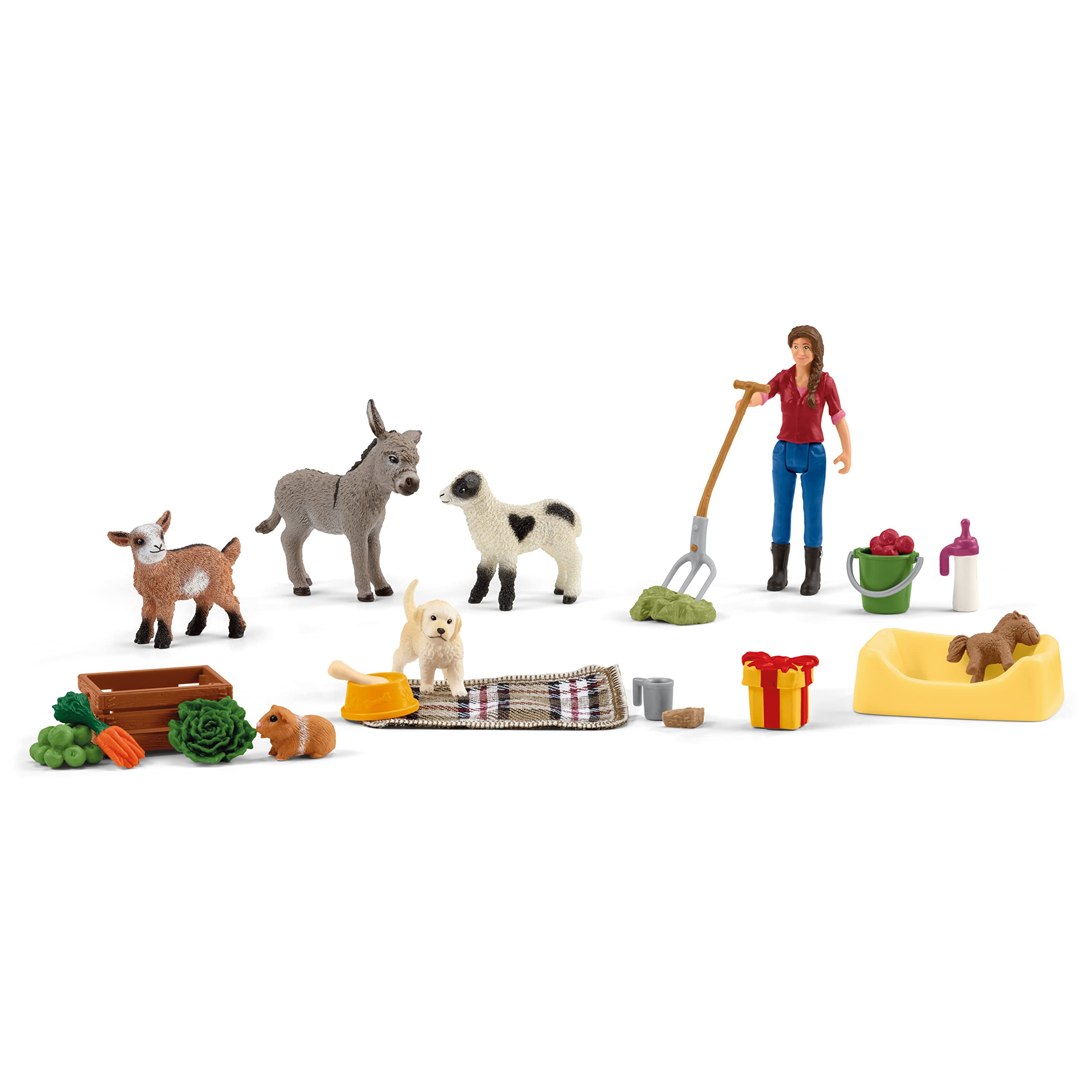 Foto 4 pulgar | Calendario De Adviento De Farm Animal Toys | Schleich Farm World 2023 - Venta Internacional.
