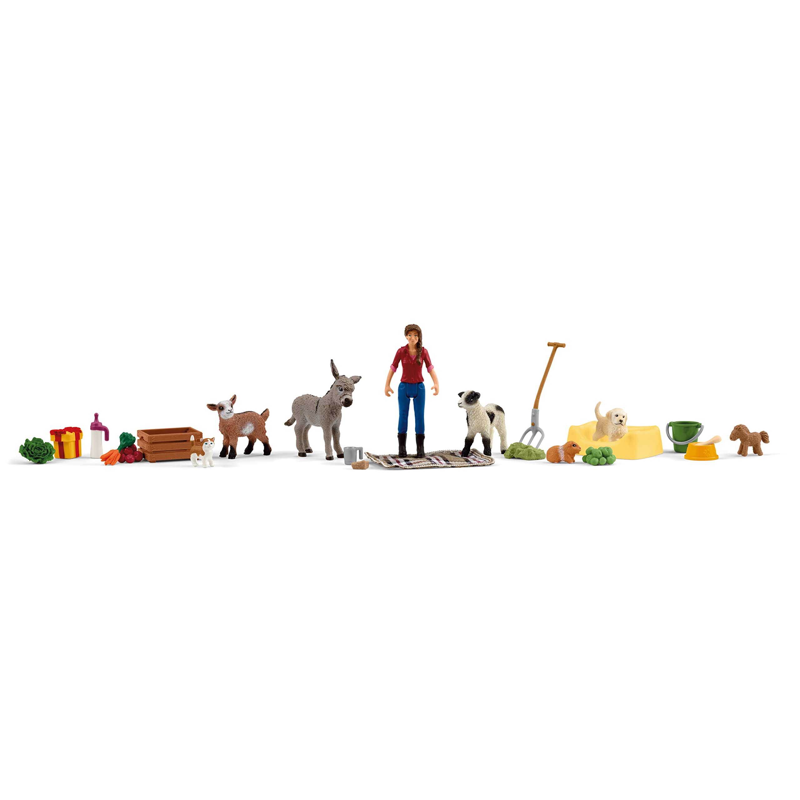 Foto 5 pulgar | Calendario De Adviento De Farm Animal Toys | Schleich Farm World 2023 - Venta Internacional.