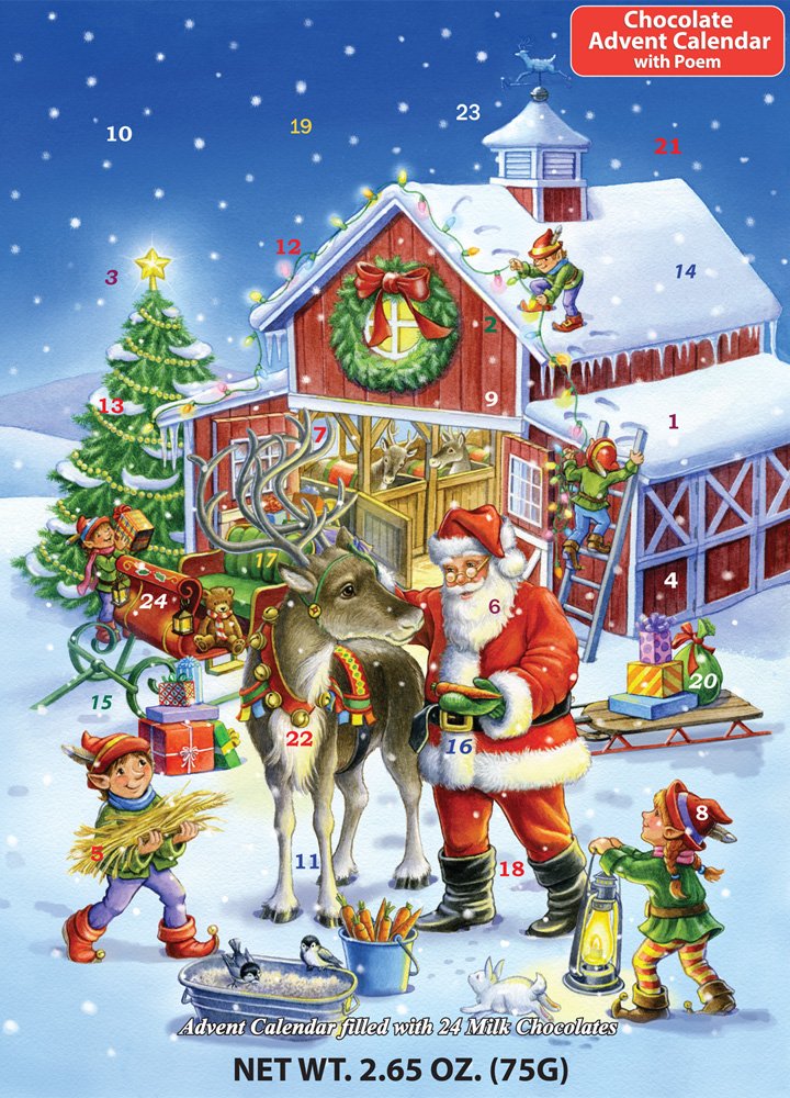 Calendario De Adviento Vermont Christmas Company Ready Reindeer - Venta Internacional.