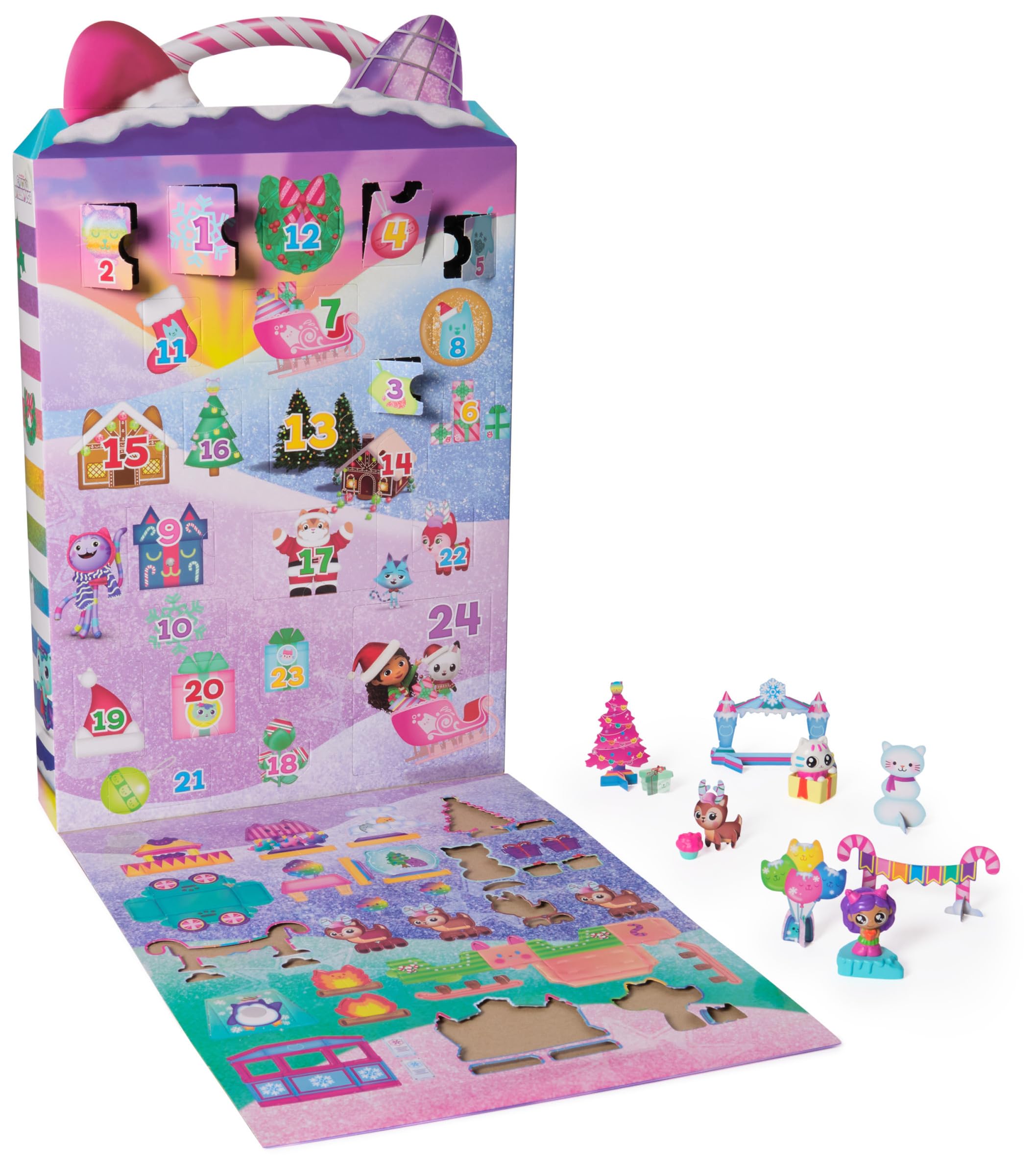 Foto 2 pulgar | Calendario De Adviento Gabby's Dollhouse Dreamworks 2024 Con 24 Juguetes - Venta Internacional.