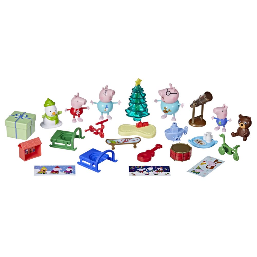Foto 3 pulgar | Calendario De Adviento Peppa Pig Peppa's Kids Con 24 Juguetes Sorpresa - Venta Internacional.