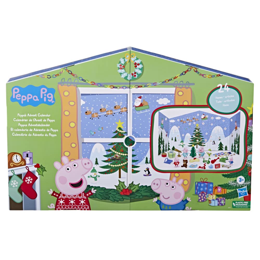 Foto 4 pulgar | Calendario De Adviento Peppa Pig Peppa's Kids Con 24 Juguetes Sorpresa - Venta Internacional.