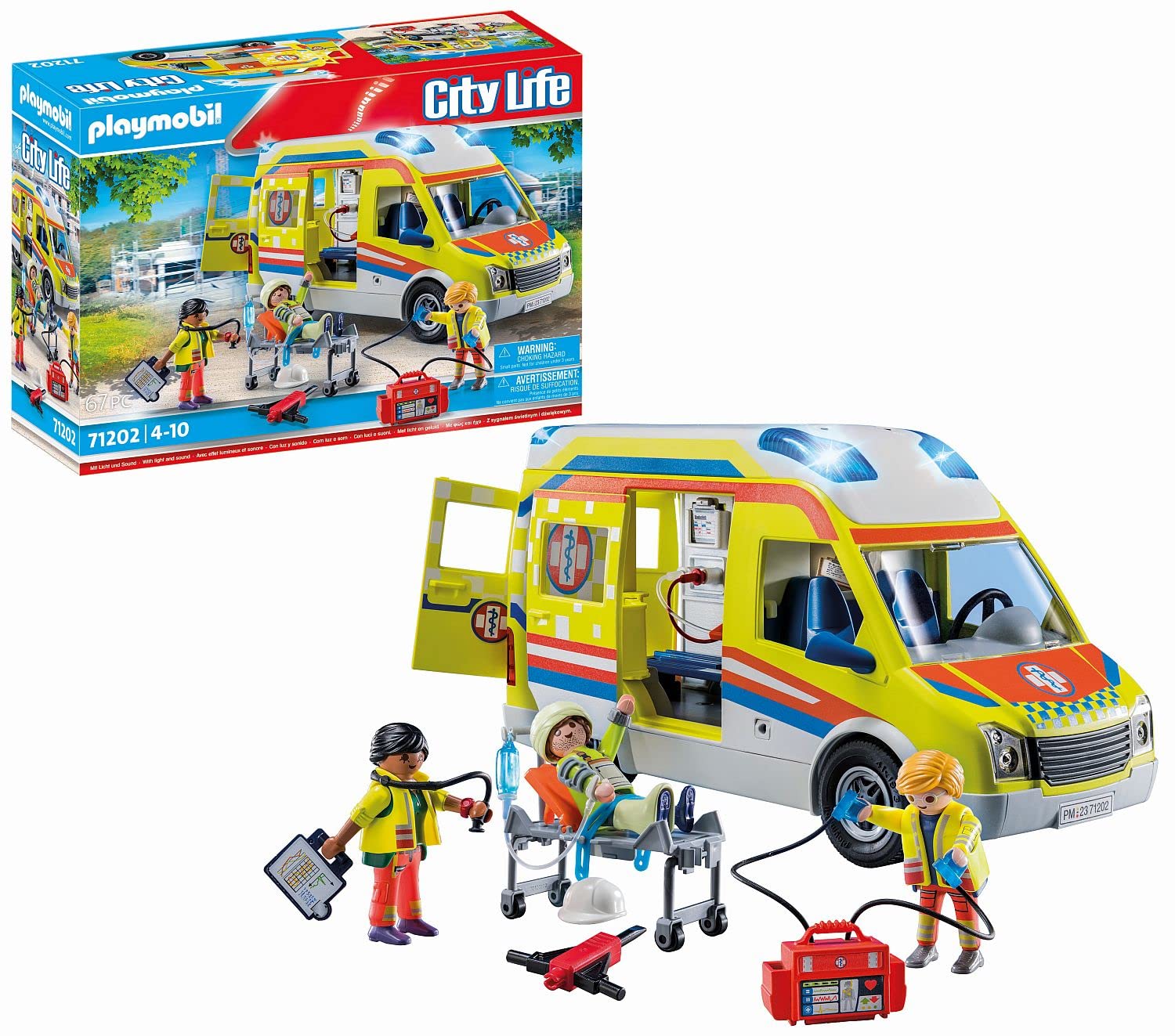 Foto 2 pulgar | Ambulancia Playmobil Ambulancia Con Luces Y Sonido - Venta Internacional.