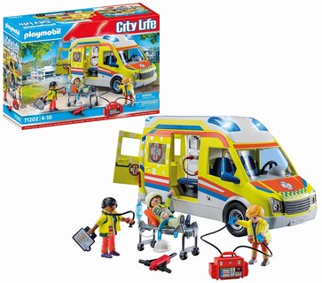 Foto 1 | Ambulancia Playmobil Ambulancia Con Luces Y Sonido - Venta Internacional.