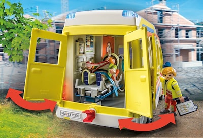 Foto 5 | Ambulancia Playmobil Ambulancia Con Luces Y Sonido - Venta Internacional.