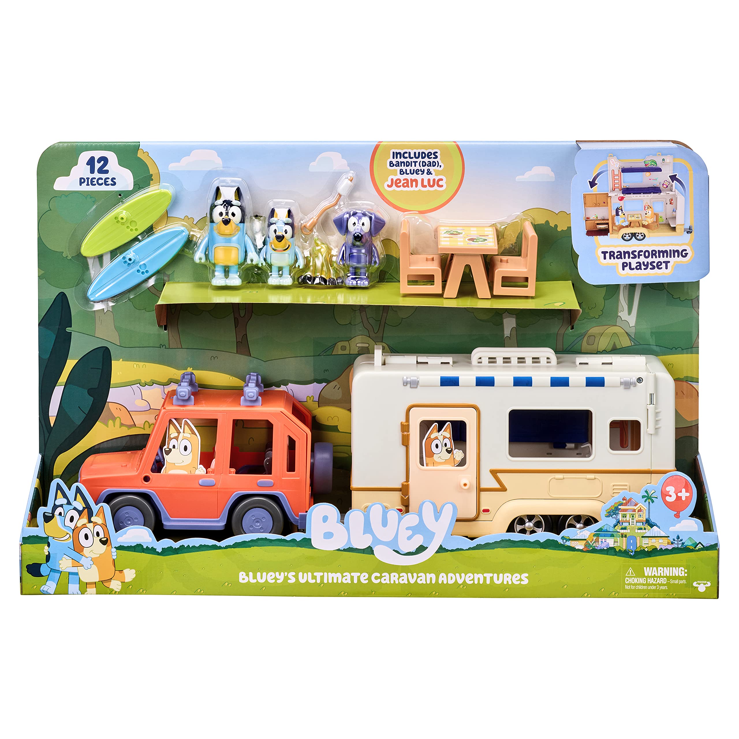 Foto 3 pulgar | Playset Caravan Bluey Ultimate Caravan Adventures +3 Figuras - Venta Internacional.