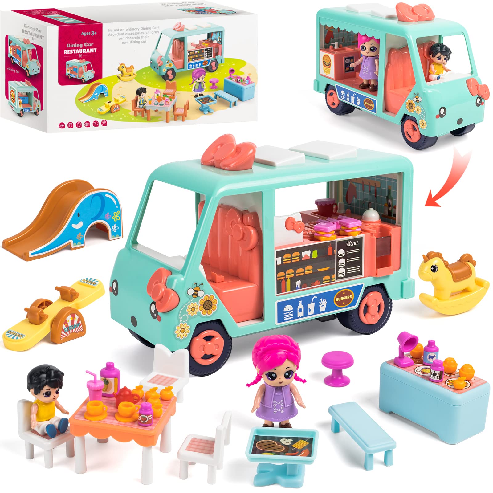 Toy Doll Camper Van Marstone Para Niñas Mayores De 3 Años Con Acceso. - Venta Internacional.