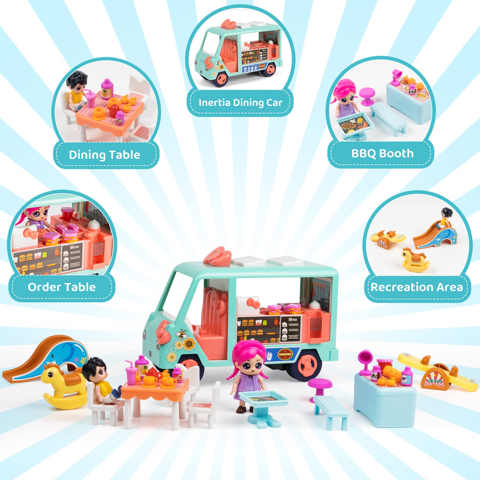 Foto 2 | Toy Doll Camper Van Marstone Para Niñas Mayores De 3 Años Con Acceso. - Venta Internacional.