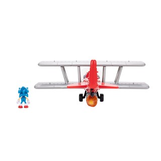 Foto 3 | Playset Sonic The Hedgehog Tornado Biplane Con Figura De Sonic - Venta Internacional.