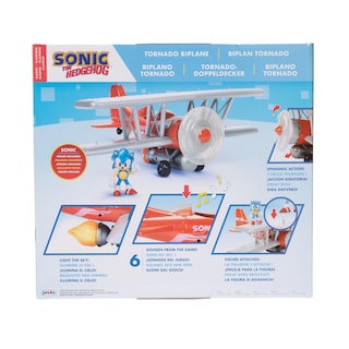 Foto 7 | Playset Sonic The Hedgehog Tornado Biplane Con Figura De Sonic - Venta Internacional.