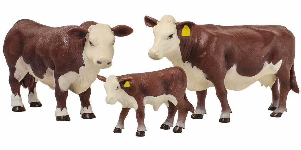 Foto 3 pulgar | Becerro Hereford De Little Buster Toys, Realista, Escala 1/1 - Venta Internacional.