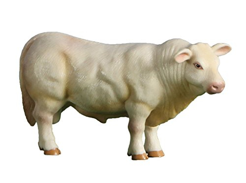 Foto 2 pulgar | Toro Realista Charolais De Little Buster Toys, Escala 1/16 - Venta Internacional.