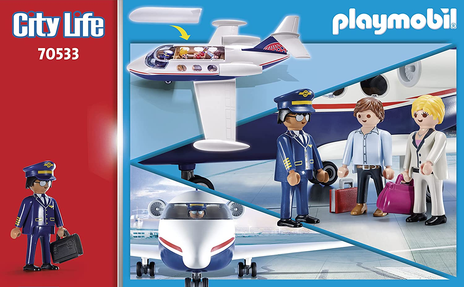 Foto 6 pulgar | Avión Privado Playmobil - Venta Internacional.