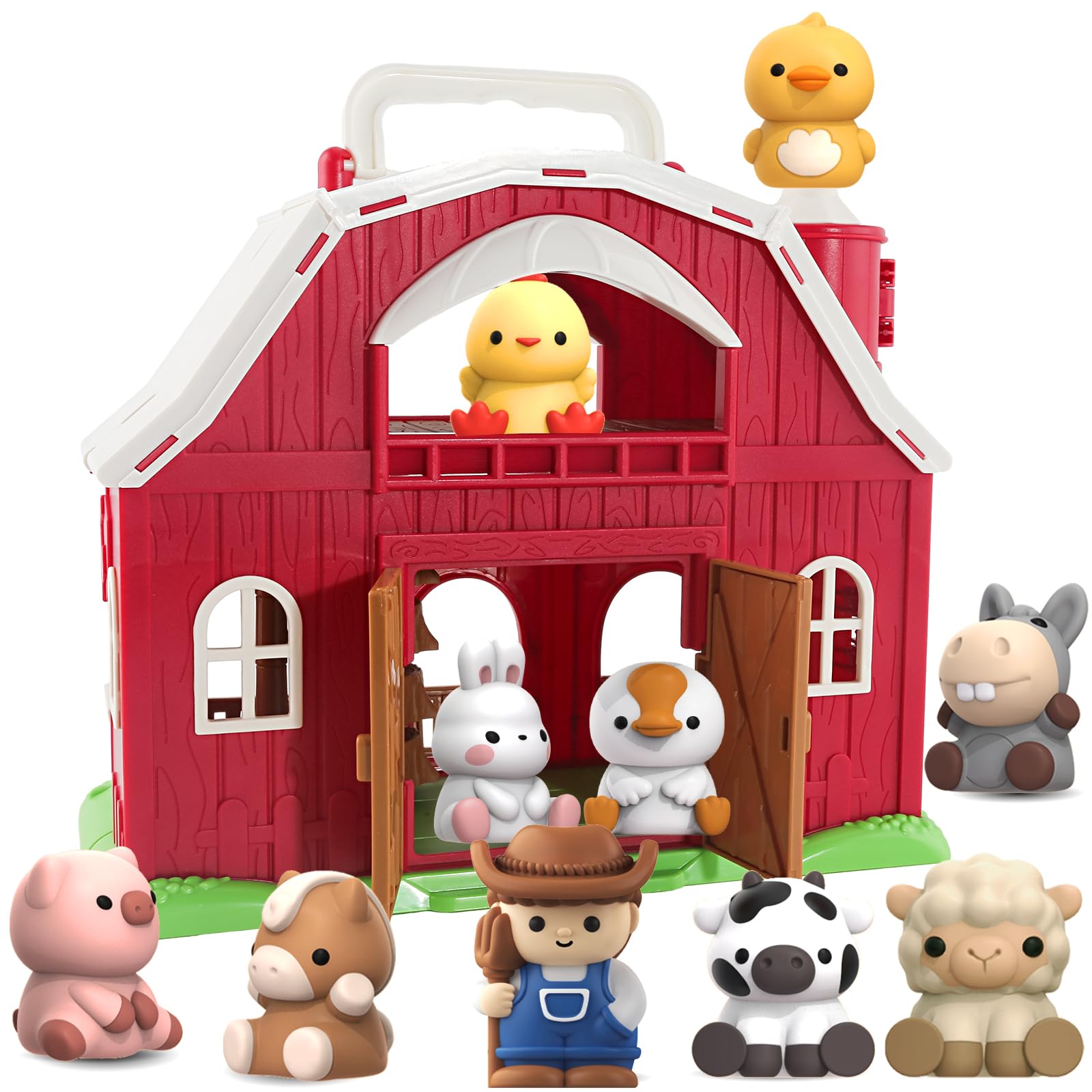 Foto 2 pulgar | Juguete Letapapa De Farm Animals Big Barn Para 1 A 3 Años Con Figuras - Venta Internacional.